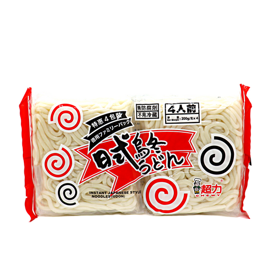 Chewy Udon (Family pack) 超力日本乌冬面 4包家庭装
