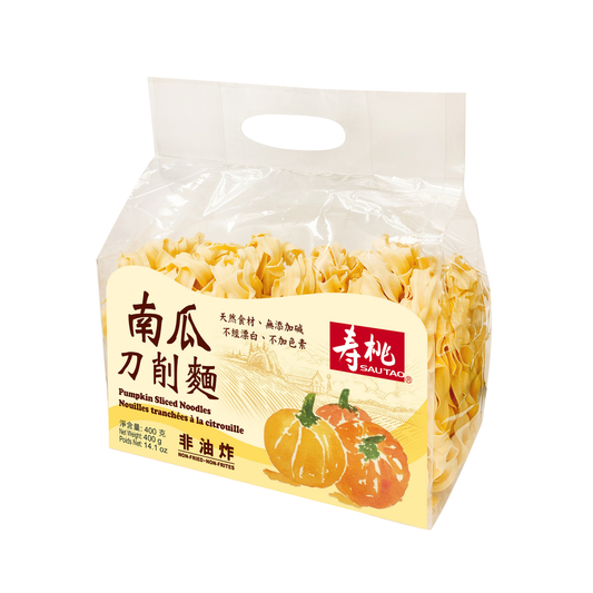 SAUTAO Pumpkin Sliced Noodles 壽桃南瓜刀削麵