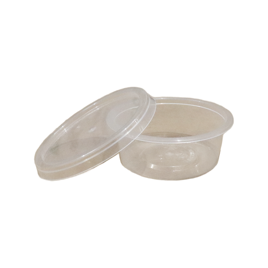 MICROPLAS 8oz CONTAINERS+LID MICROPLAS塑料调料杯带盖子