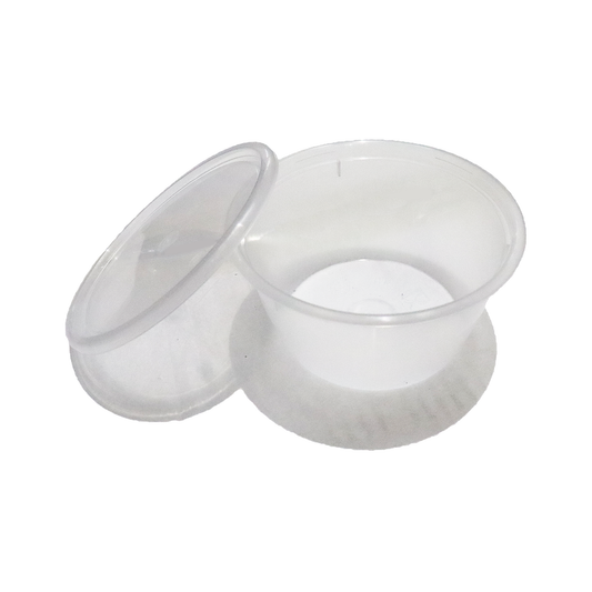 MICROPLAS 12oz CONTAINERS+LIDS MICROPLAS圆塑料碗带盖子