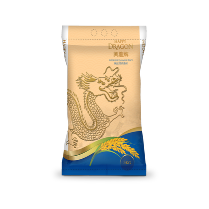 Happy Dragon Jasmine Rice 興龍牌纯正茉莉香米