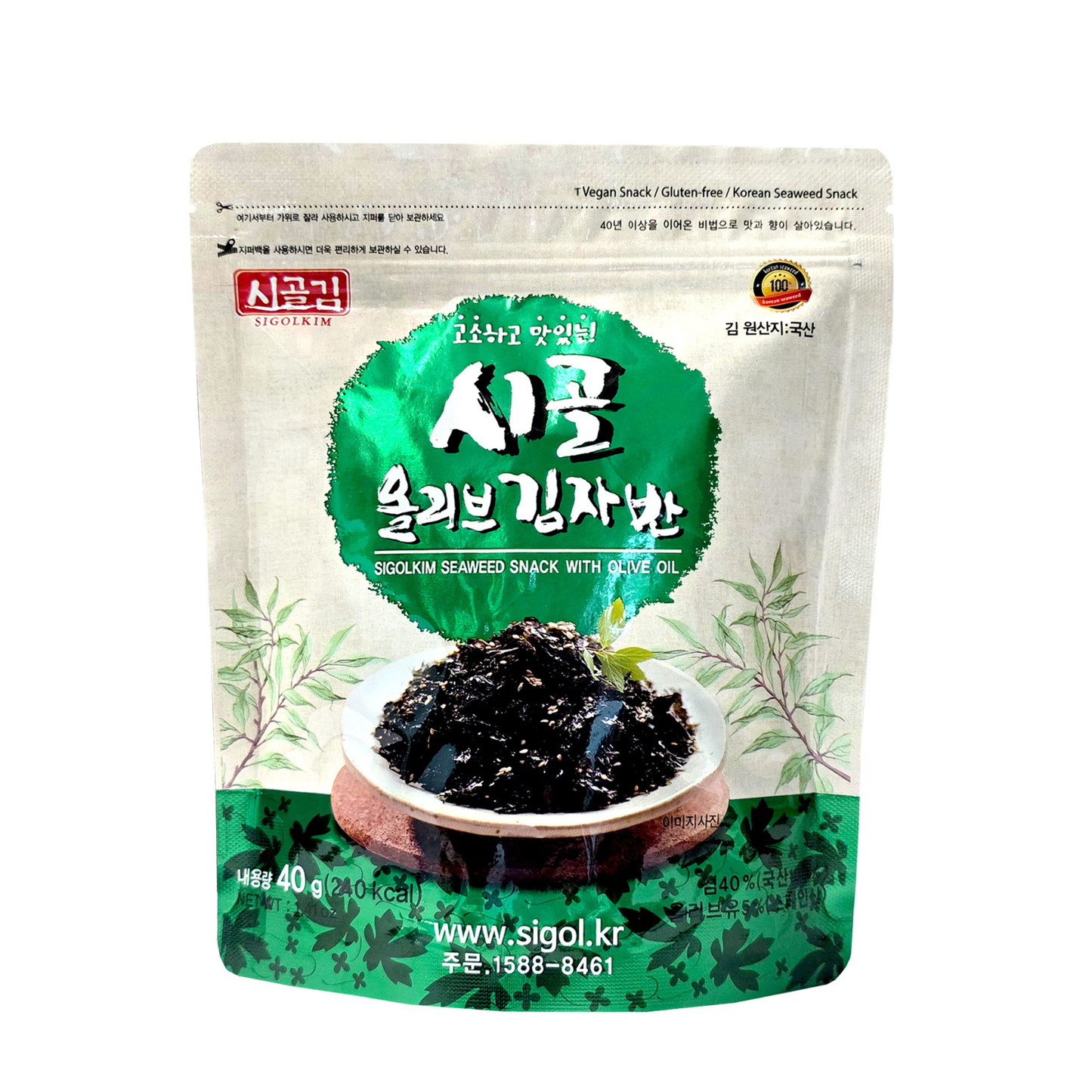 Sigolkim Seaweed Snack Olive Oil 韓國 Sigolkim 橄欖油香脆紫菜酥