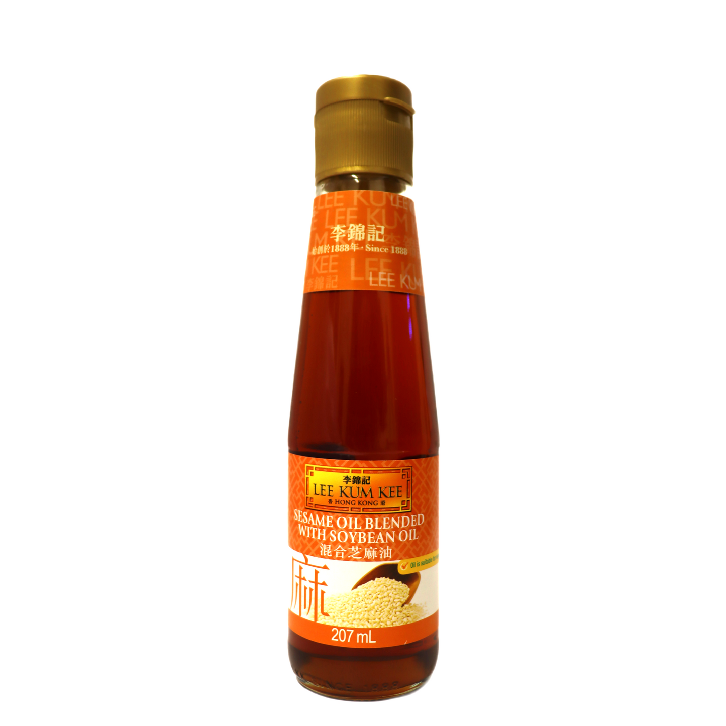 LKK SESAME OIL BLENDED WITH SOYBEAN OIL 李锦记混合芝麻油