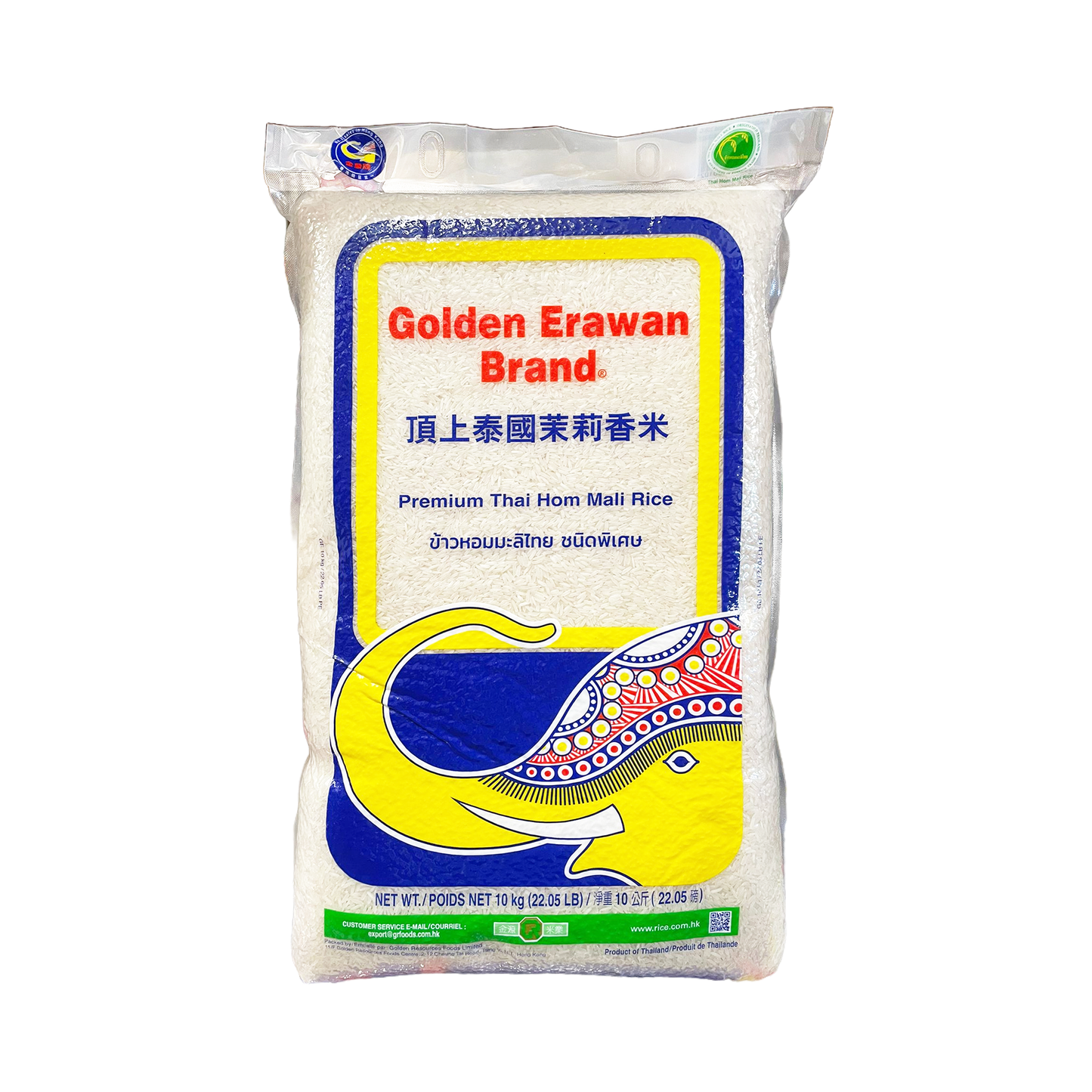 GOLDEN ERAWAN THAI RICE 金象牌顶上茉莉香米