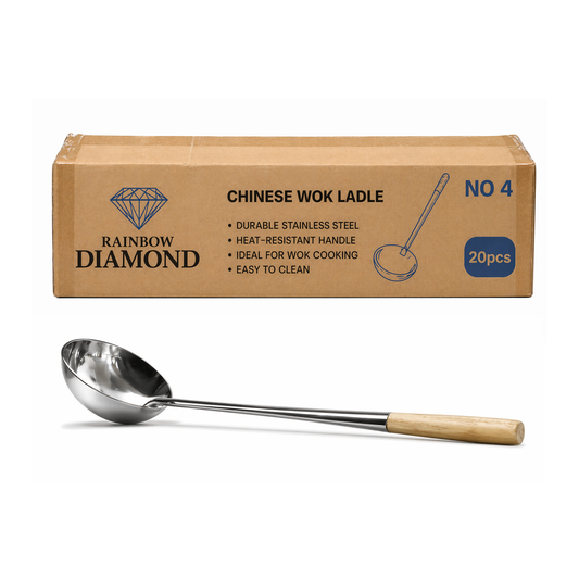 No. 4 Diamond Stainless Steel Ladle 4號炒 殼