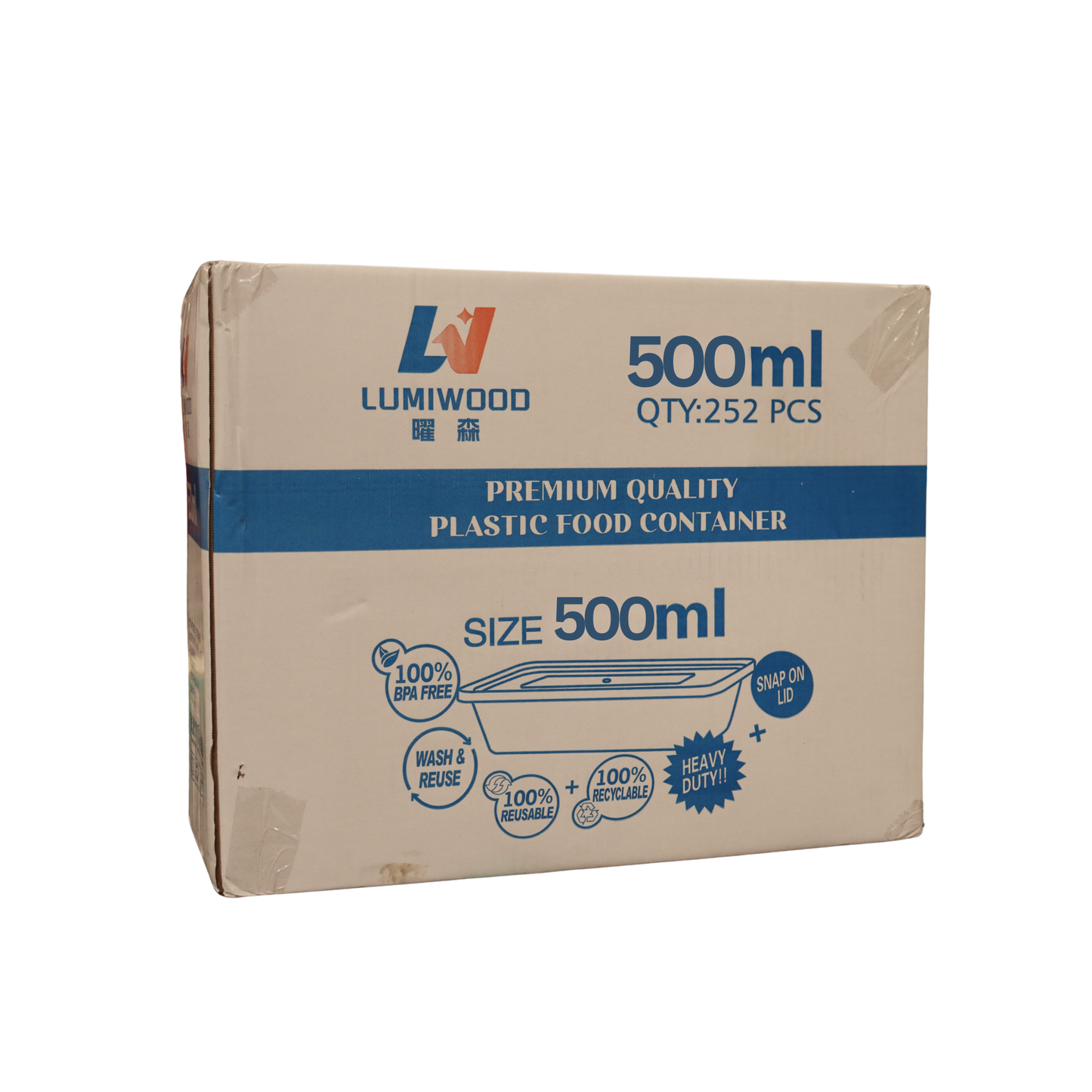 252 Lumiwood 500ml Containers & Lids曜森 C500膠盒及蓋子