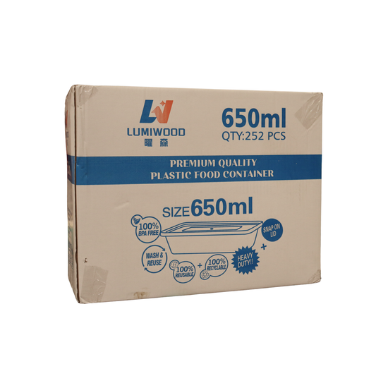 252 Lumiwood 650ml Containers & Lids	曜森 C650膠盒及蓋子